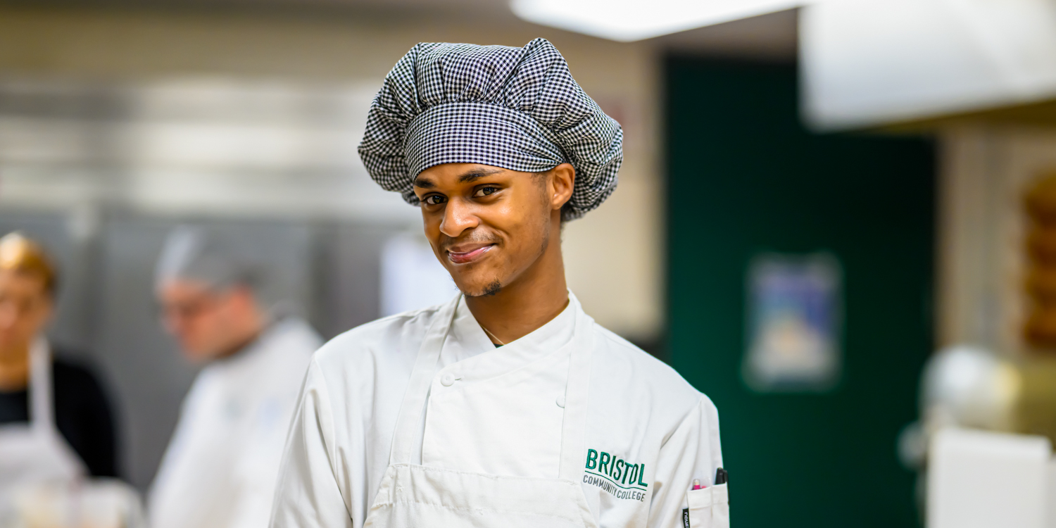 Bristol Community College Culinary Arts student