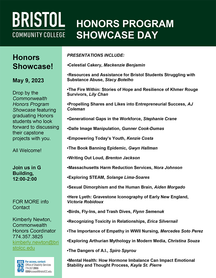 Honors Showcase flyer