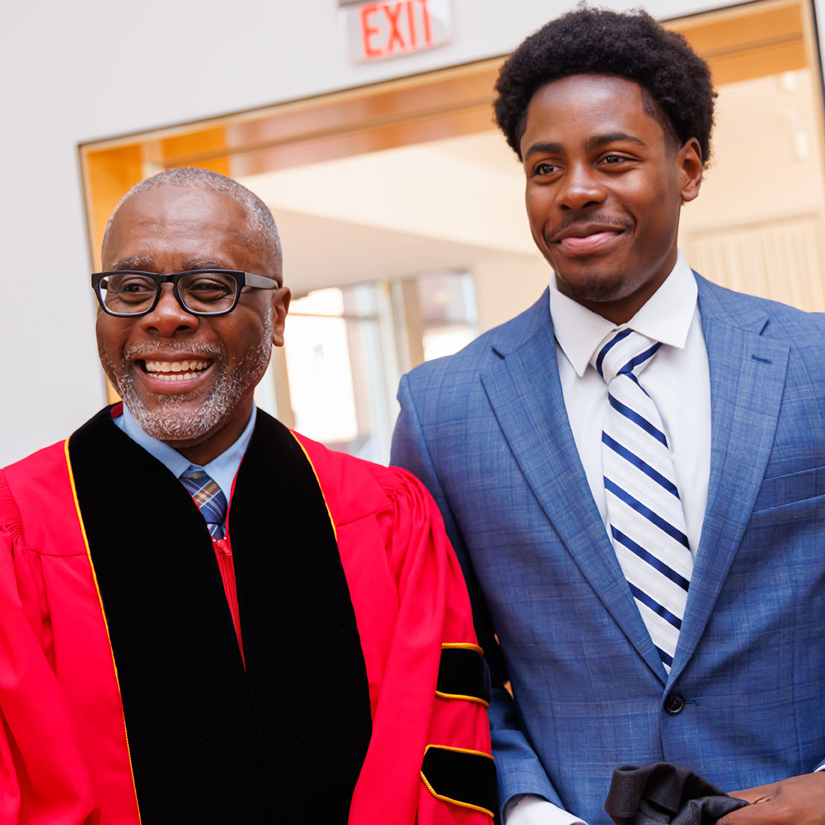 President Harris with his son