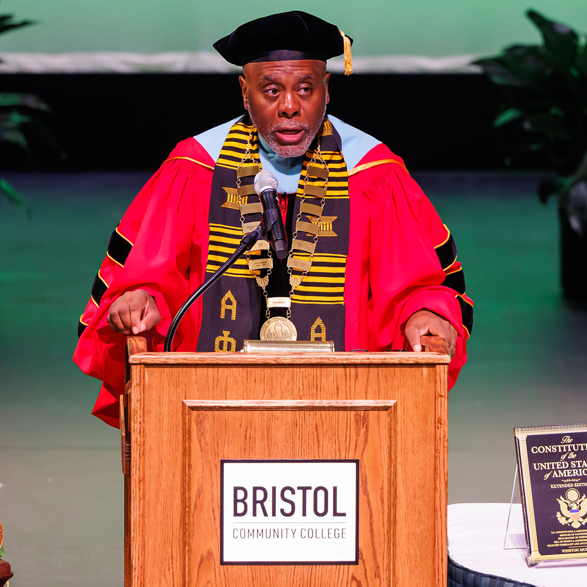 President Harris at the inauguration ceremony