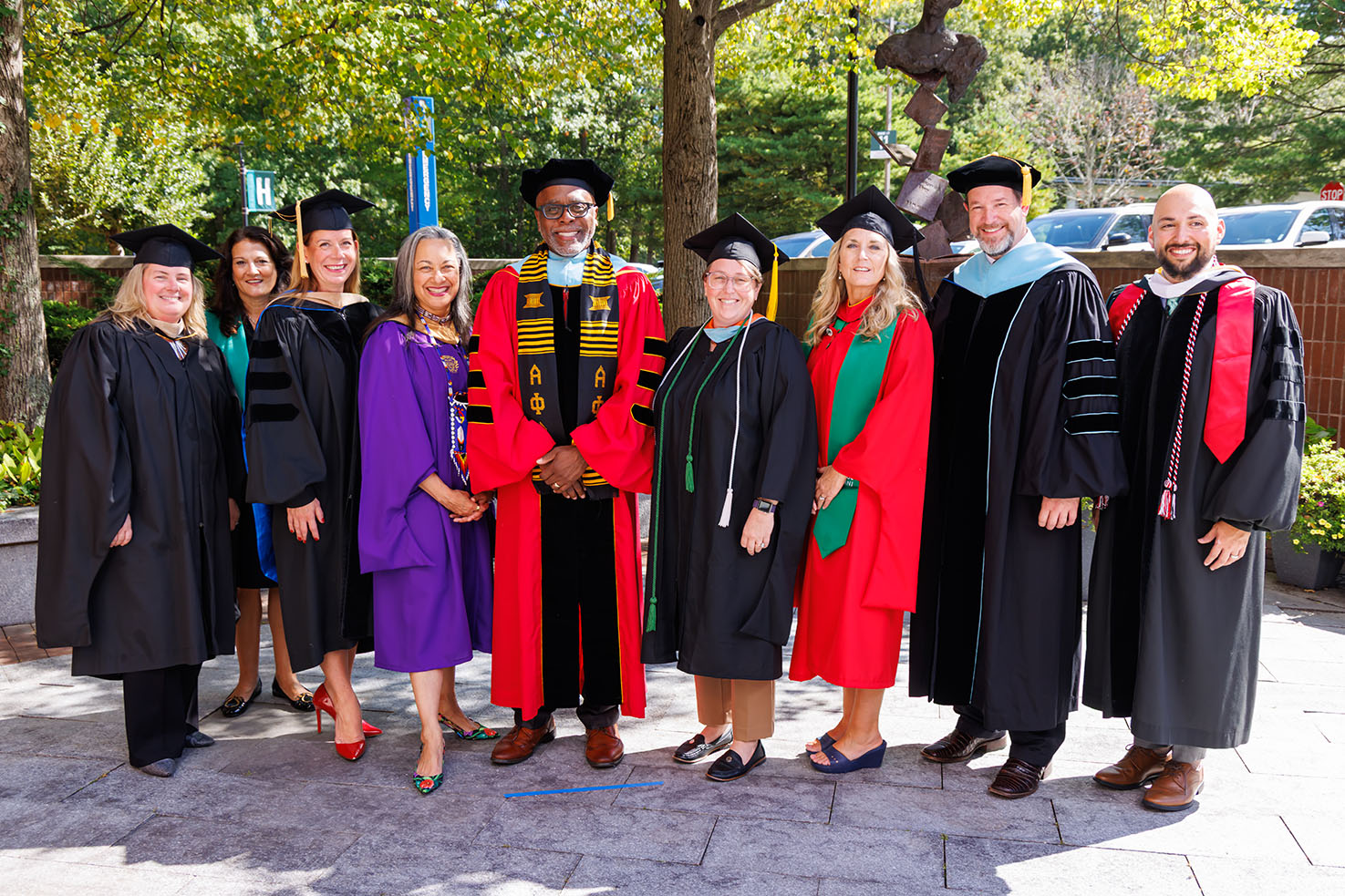 Dr. Harris with President's Leadership Team at Inauguration