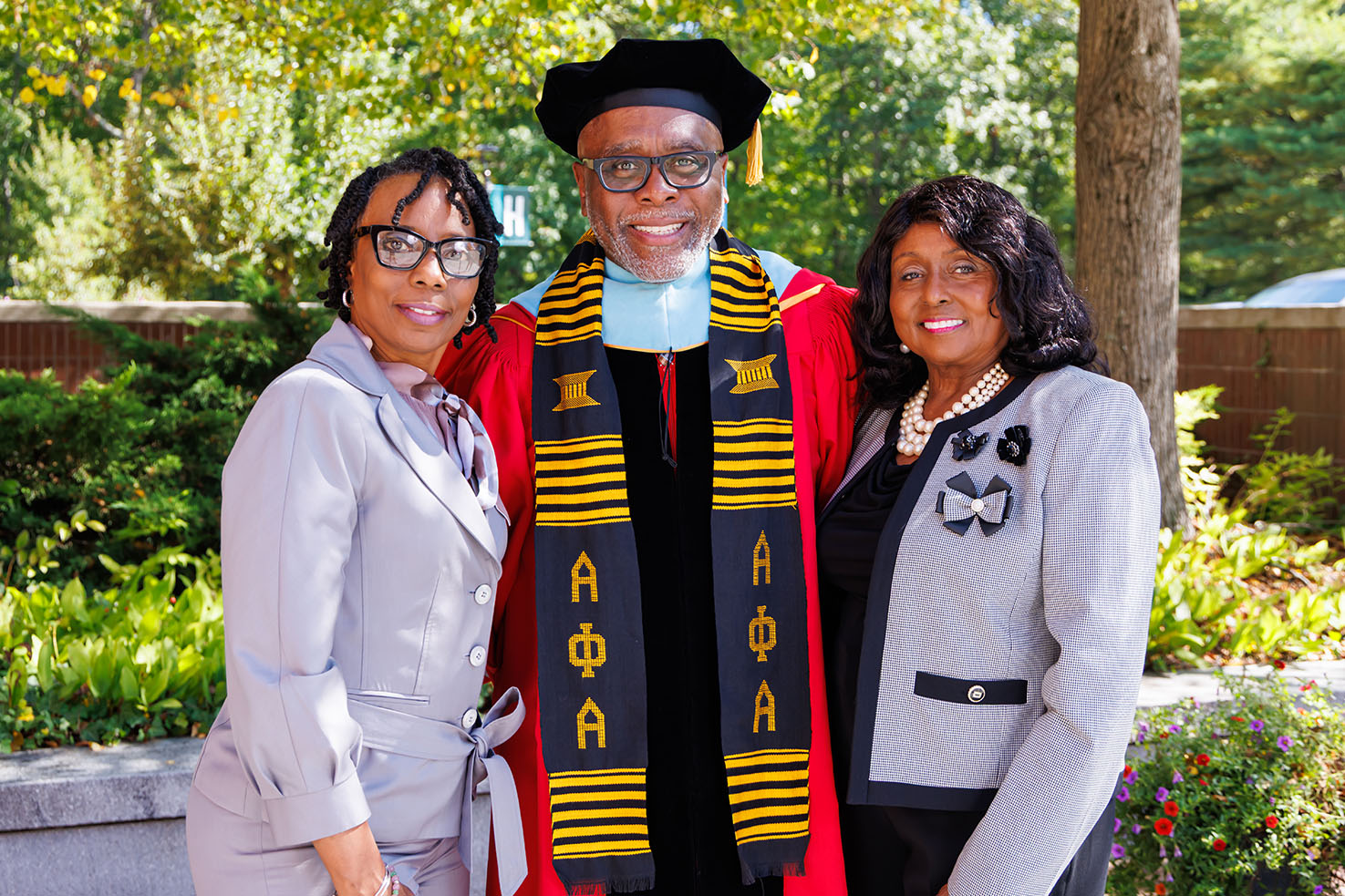 Dr. Harris and relatives at Inauguration