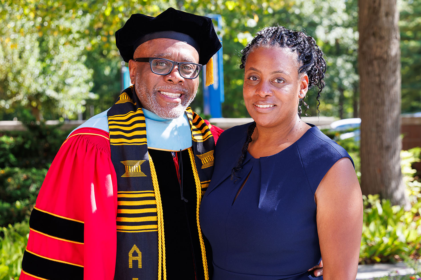 Dr. Harris and his wife at Inauguration