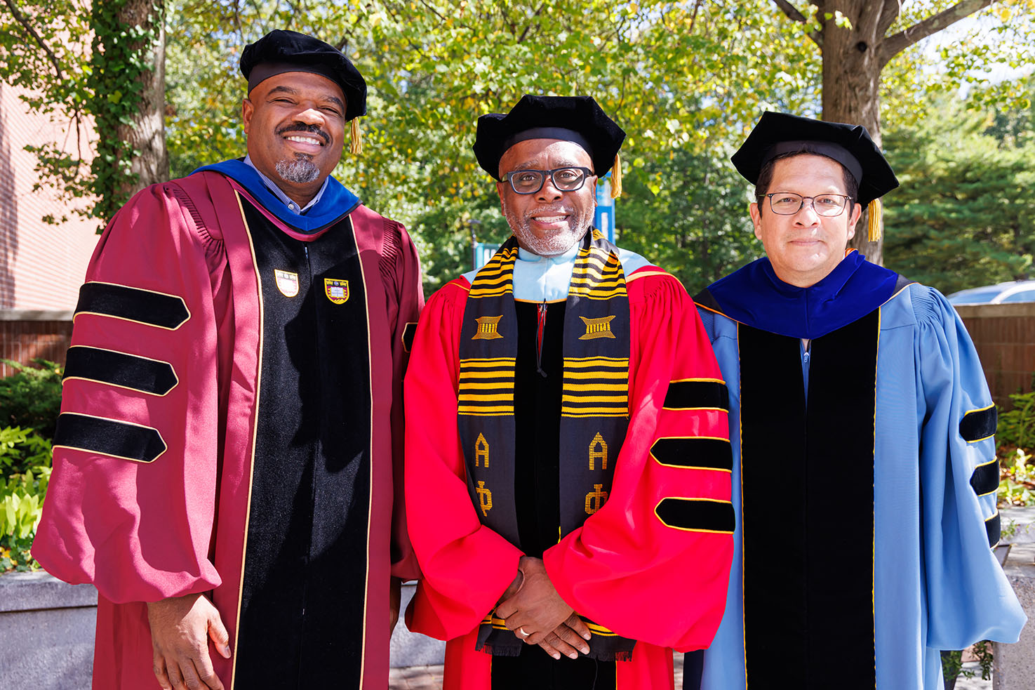 Dr. Harris with the Massachusetts Secretary of Education at Inauguration
