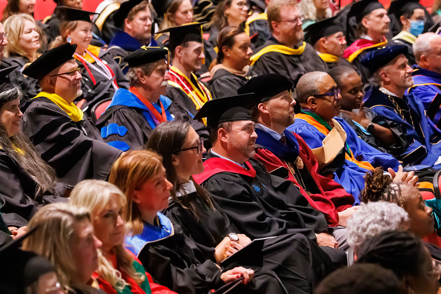 The procession in audience at Inauguration