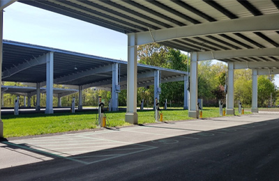 EV charging stations on campus