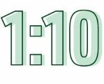 Icon of a 10 to 1 ratio