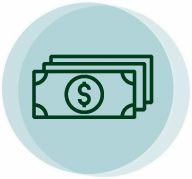 Stack of dollar bills