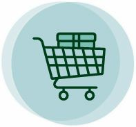 Icon of a shopping cart