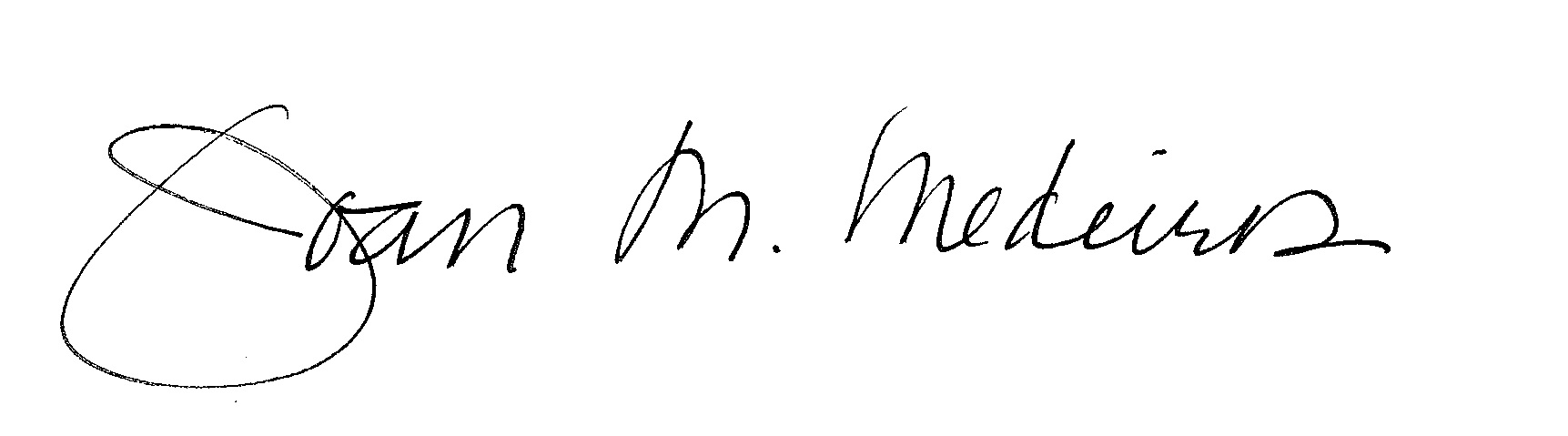 Joan M Medeiros signature