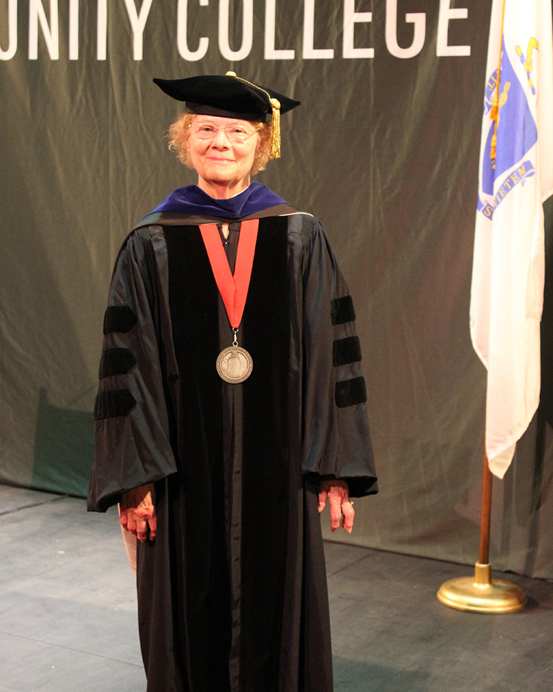 2020 Bristol commencement grand marshall, Mary Zahm