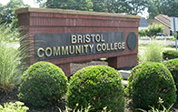 brick sign that says Bristol Community College