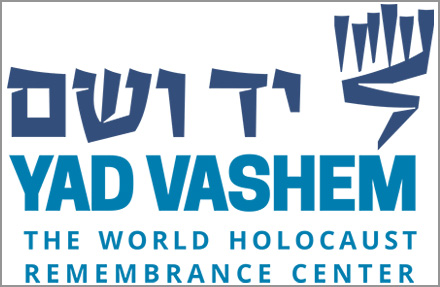 Use image to link to Yad Vashem world holocaust remembrance center.