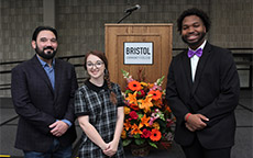 People at a scholarship luncheon